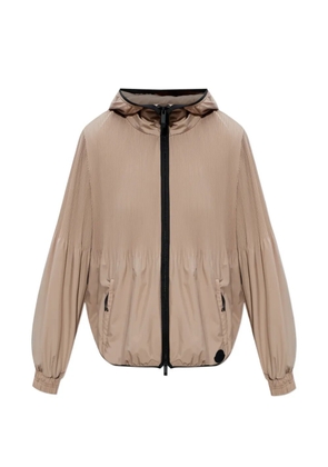 Moncler logo-patch jacket - Neutrals