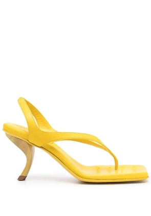 GIABORGHINI Rosie 13 square-toe sandals - Yellow