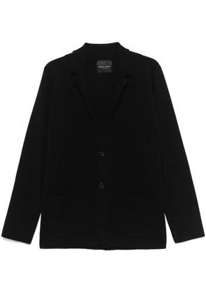 Roberto Collina knitted blazer - Black
