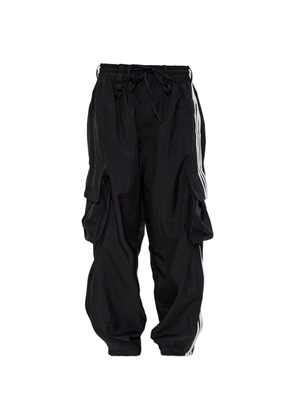 Y-3 stripe cargo trousers - Black
