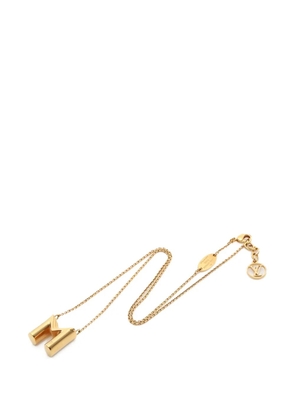 Louis Vuitton Pre-Owned 2020 LV＆ME initial pendant necklace - Gold