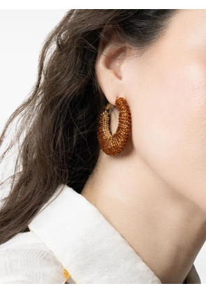 Gas Bijoux Izzia beaded hoop earrings - Gold
