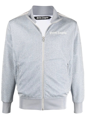 Palm Angels glitter lurex track jacket - Grey