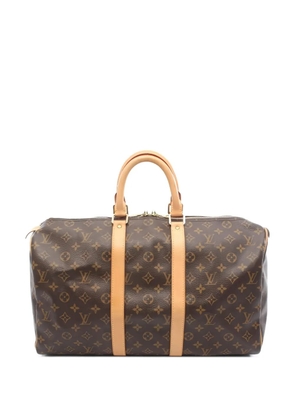 Louis Vuitton Pre-Owned 2003 45 Keepall monogram-pattern holdall bag - Brown