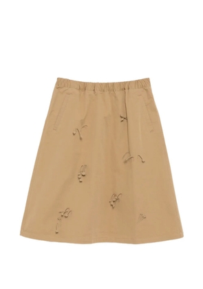 JNBY appliqué midi skirt - Neutrals