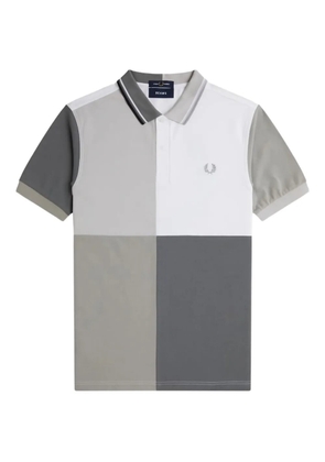 Fred Perry x Beams panelled cotton polo shirt - Grey