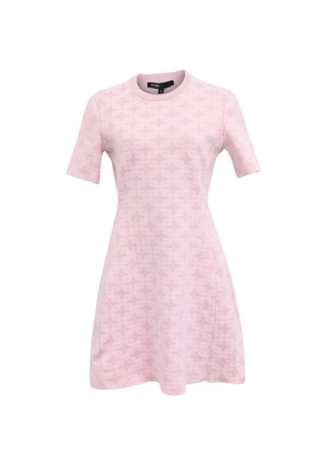 Maje patterned-jacquard mini dress - Pink