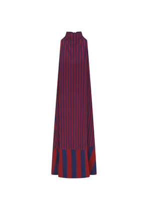 Simon Miller Mona striped crepe maxi dress - Red