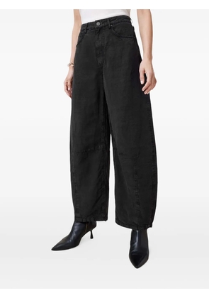 AllSaints panelled wide-leg jeans - Black