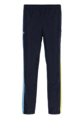 Lacoste side-stripe track pants - Blue