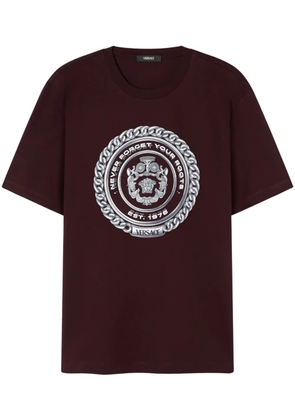 Versace Chain Crest T-shirt - Brown