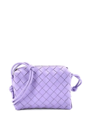 Bottega Veneta Pre-Owned Loop Intrecciato Nappa Mini crossbody bag - Purple