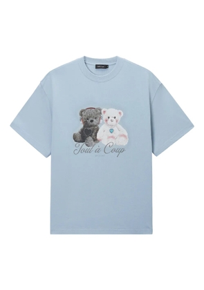 tout a coup logo-print T-Shirt - Blue