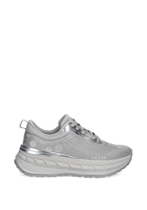 GUESS USA Runit3 logo metallic trim sneakers - Grey