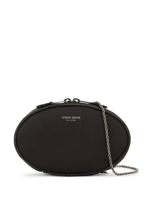 Giorgio Armani chain-link clutch bag - Black