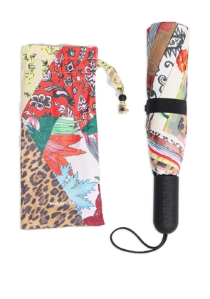 Bimba y Lola patchwork-print umbrella - Red