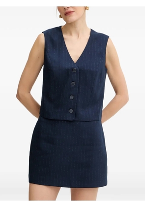 GUESS USA V-neck pinstripe vest - Blue