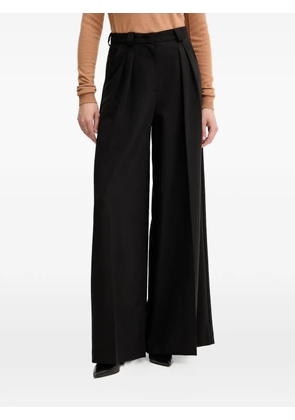 SIMONA CORSELLINI pleated wide-leg trousers - Black