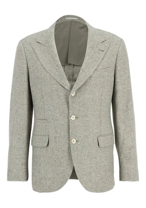 Brunello Cucinelli herringbone blazer - Grey