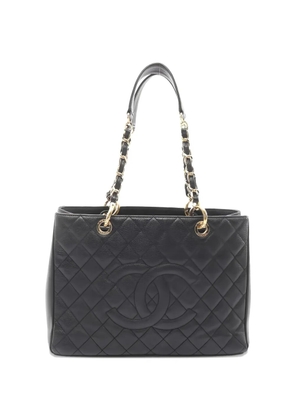 CHANEL Pre-Owned 2012-2013 Grand Shopping diamond-quilting shoulder bag - Black