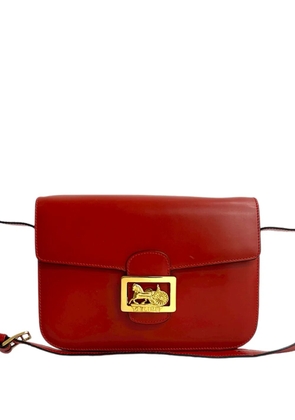 Celine Pre-Owned 2004 Calfskin Horse Carriage crossbody bag - Red