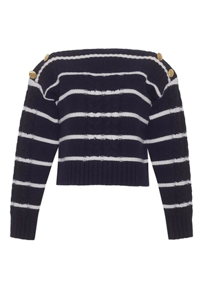 Cara Cara Sarita cable-knit striped sweater - Blue