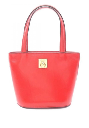 Celine Pre-Owned logo-plaque tote bag - Red