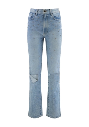 Le Jean studded distressed jeans - Blue