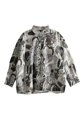 Casey Casey Manon floral-print cotton shirt - Grey