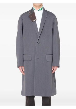 Kolor single-breasted panel-detail coat - Grey