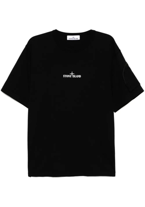 Stone Island logo-print T-shirt - Black