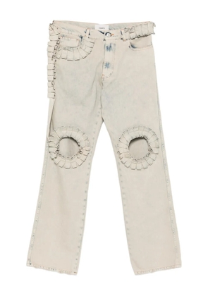 Coperni ruffled jeans - Grey