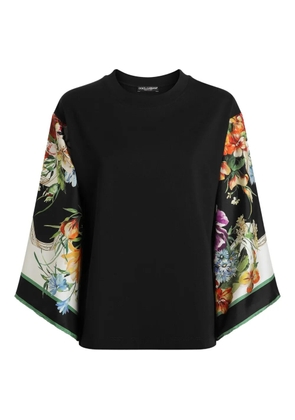Dolce & Gabbana floral-print t-shirt - Black