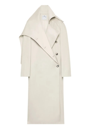 Courrèges oblique trench coat - Neutrals