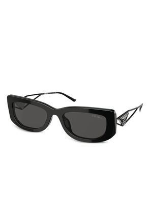 Prada Eyewear triangle-plaque square-frame sunglasses - Black