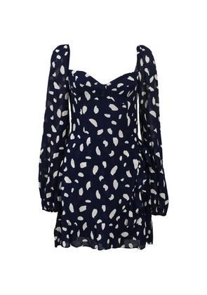 Reformation Cammi sweetheart-neck mini dress - Blue