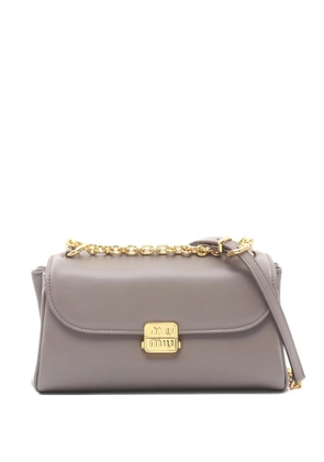 Miu Miu Pre-Owned 2010's calf chain shoulder bag - Grey
