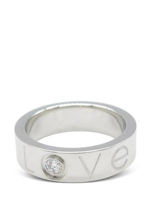 Cartier 2006 18K white gold Love diamond ring - Silver