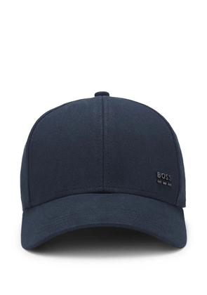 BOSS logo-plaque baseball cap - Blue