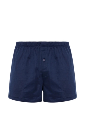 Hanro buttoned cotton boxers - Blue