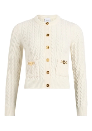 Patou cable-knit buttoned cardigan - Neutrals