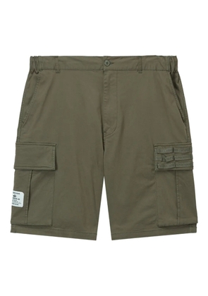 Alpha Industries logo-patch cargo shorts - Green