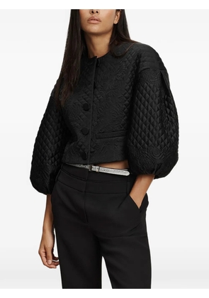 Veronica Beard quilted-pattern jacket - Black