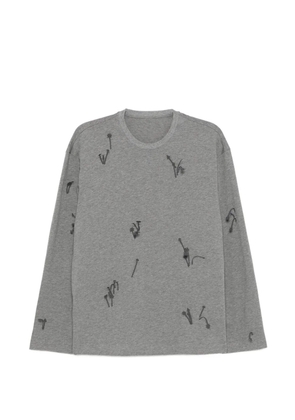 JNBY appliqué T-shirt - Grey