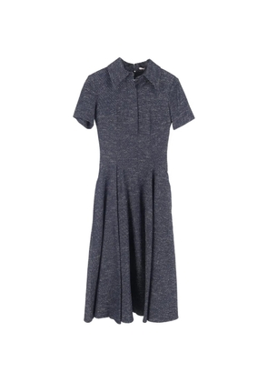 Emilia Wickstead Jody short-sleeved fluted dress - Blue