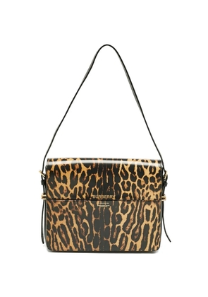 Burberry Pre-Owned Grace leopard-print shoulder bag - Brown
