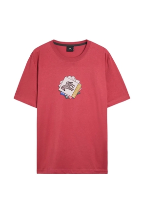 PS Paul Smith zebra-print T-shirt - Red