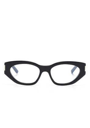 Saint Laurent Eyewear polished-effect cat-eye glasses - Black