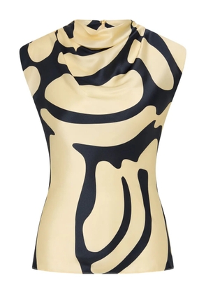 Rebecca Vallance Dune cowl-neck top - Neutrals