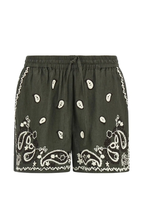 P.A.R.O.S.H. embroidered drawstring shorts - Green